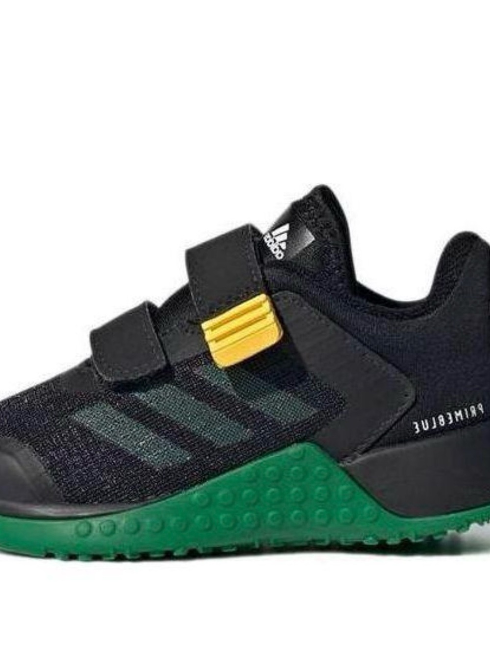 Adidas x LEGO Kids Sneakers Size 8K Black Green Velcro